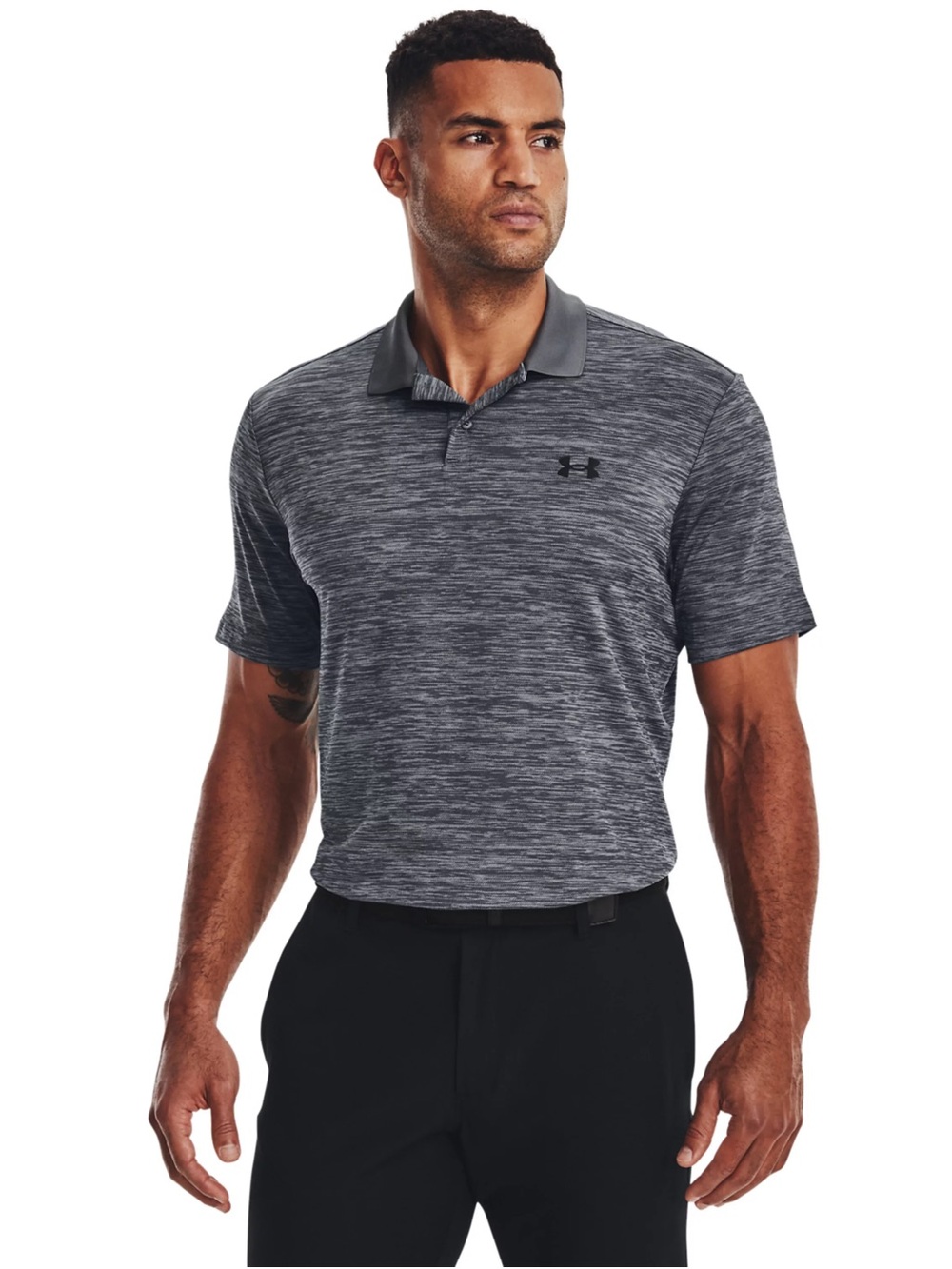 NWT Under Armour Men’s Heathered Gray Performance Polo Shirt